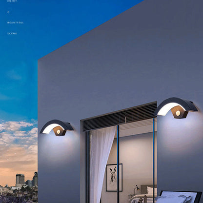 Nordic Motion Sensor Metal Led Outdoor Wall Light Waterproof
