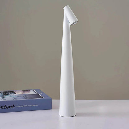 Nordic Minimalist Aluminium LED Table Lamp – Cordless Dimmable Touch