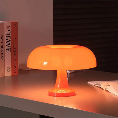 Nordic Mushroom Table Lamp – LED Rechargeable – Desk & Bedroom