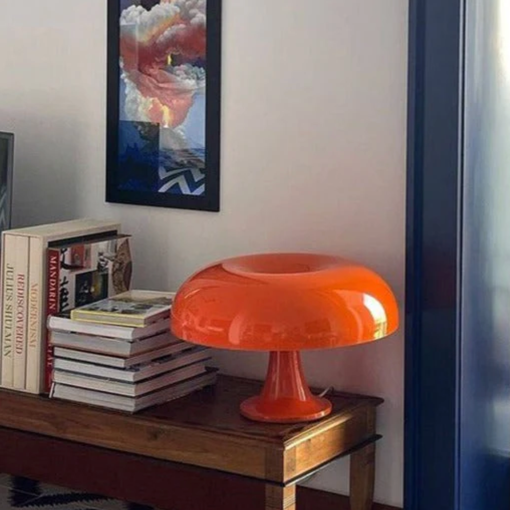 Nordic Mushroom Table Lamp – LED Rechargeable – Desk & Bedroom
