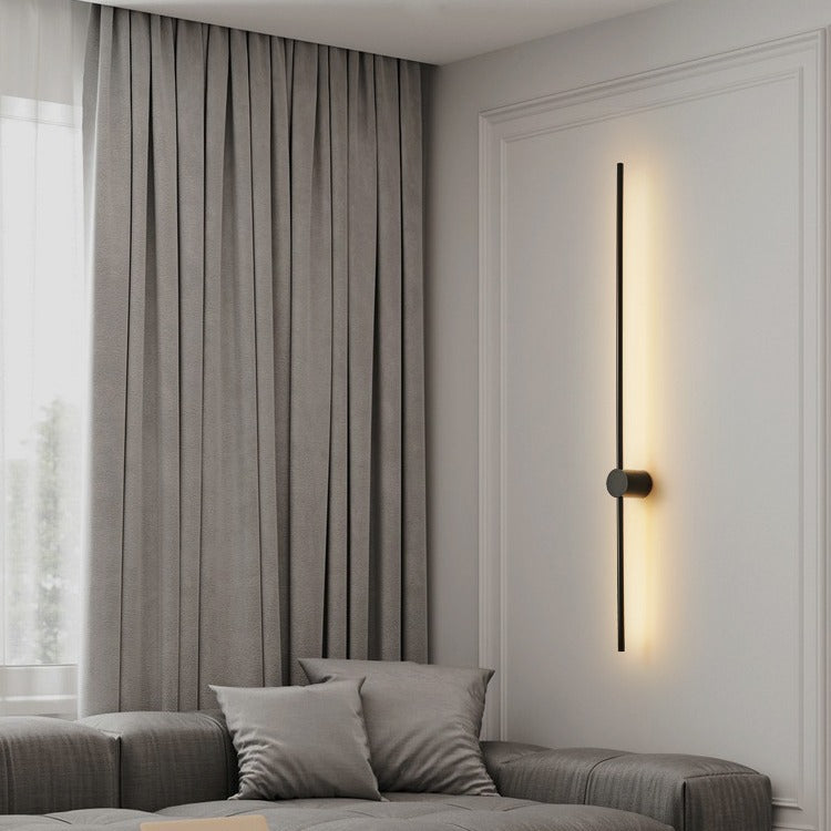 Modern Slim Minimalist Linear Indoor Wall Light Fixture