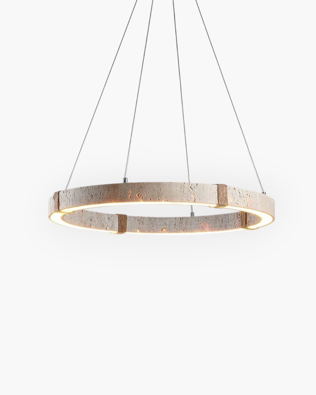 Modern Adjustable Travertine Natural Stone Pendant Light