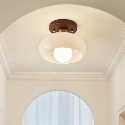 Bauhaus Cream Ceiling Light Modern Design