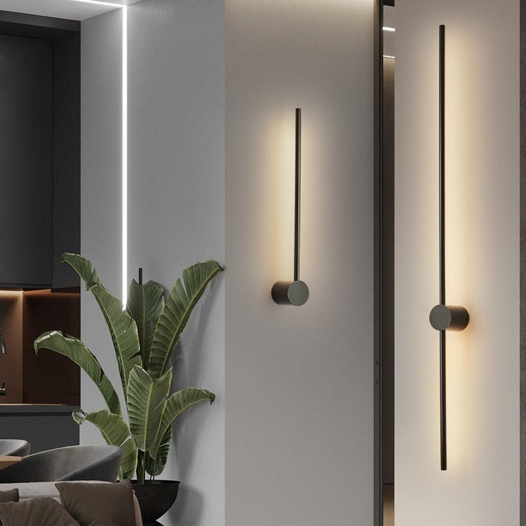 Modern Slim Minimalist Linear Indoor Wall Light Fixture