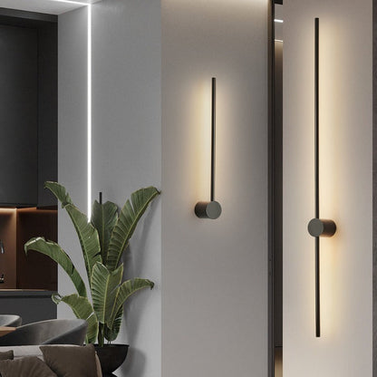 Modern Slim Minimalist Linear Indoor Wall Light Fixture