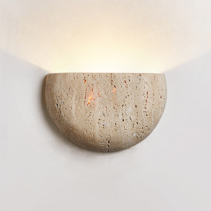 Japandi Wabi Sabi Minimalist Natural Stone Wall Light