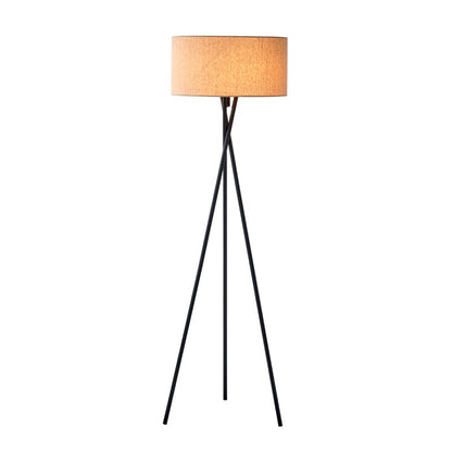 Modern Ambient Silk Shade Contemporary Floor Lamp
