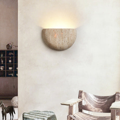 Japandi Wabi Sabi Minimalist Natural Stone Wall Light