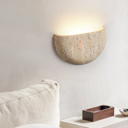 Japandi Wabi Sabi Minimalist Natural Stone Wall Light