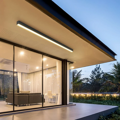 Modern Outdoor Waterproof LED Flush Mount Ceiling Light Black or White