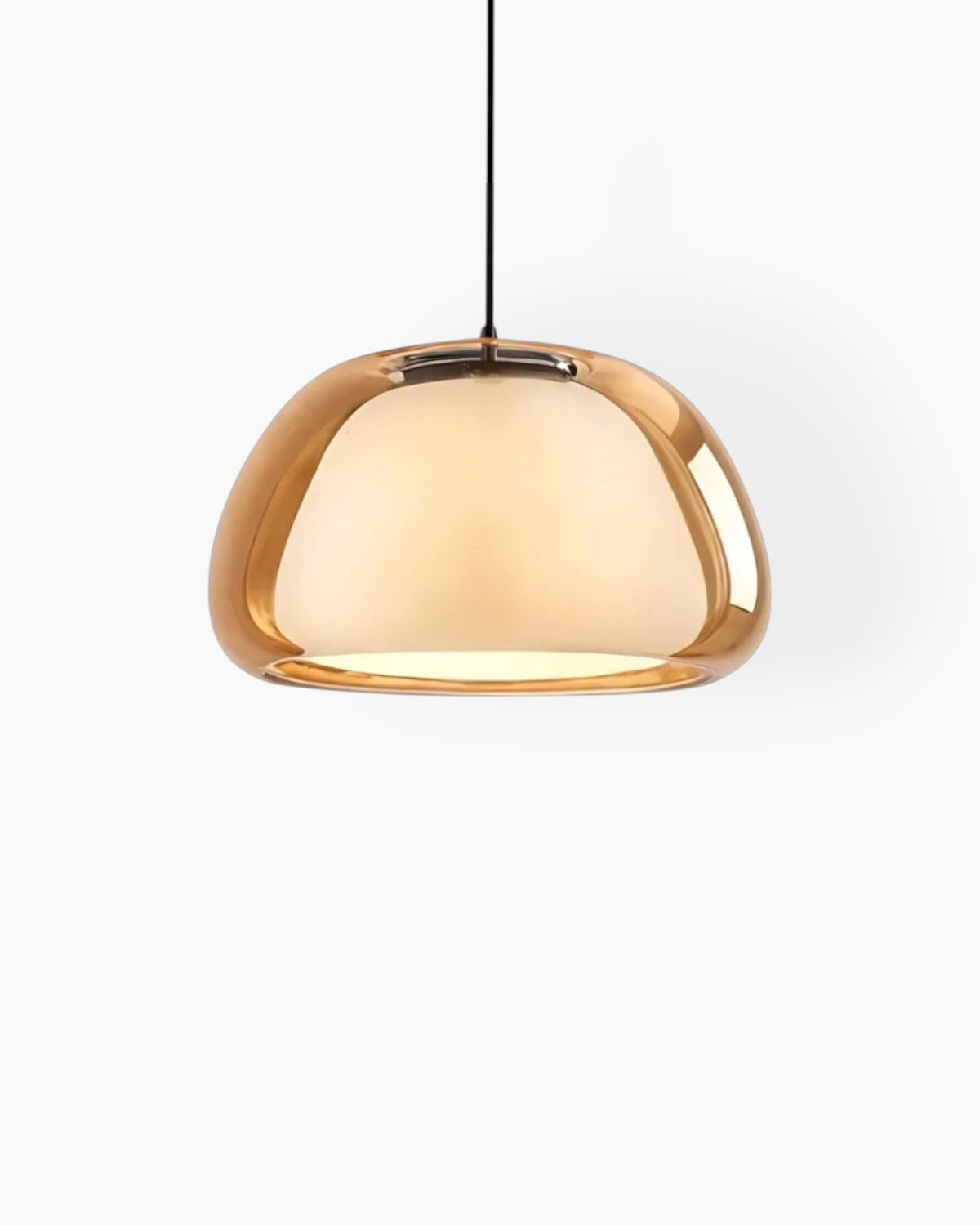 Elegant Adjustable Color Temperature Glass Dome Pendant Light Kitchen Dining