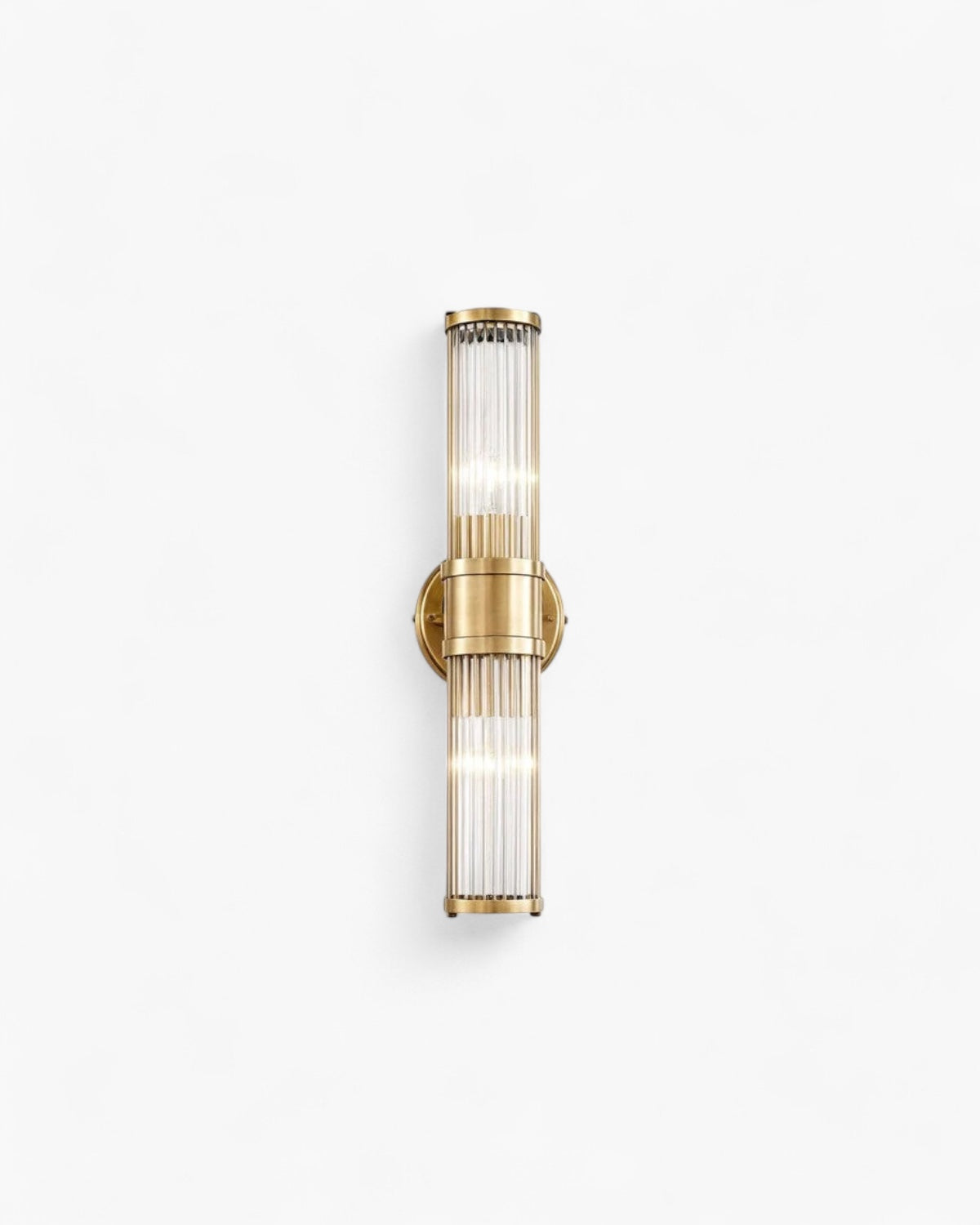 Elegant Warm Glow Crystal Space Saving Wall Sconce