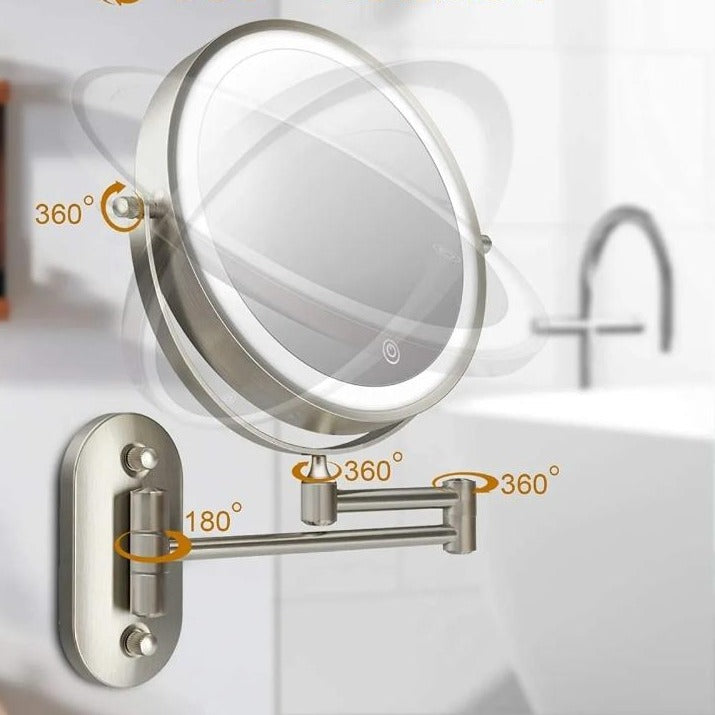 Vanity Mirror Makeup LED Light Adjustable Magnification Touch Control
