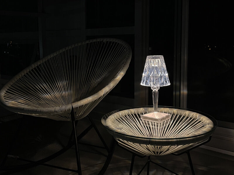 Crystal Table Lamp for Bedroom & Living Room - Ambient Light
