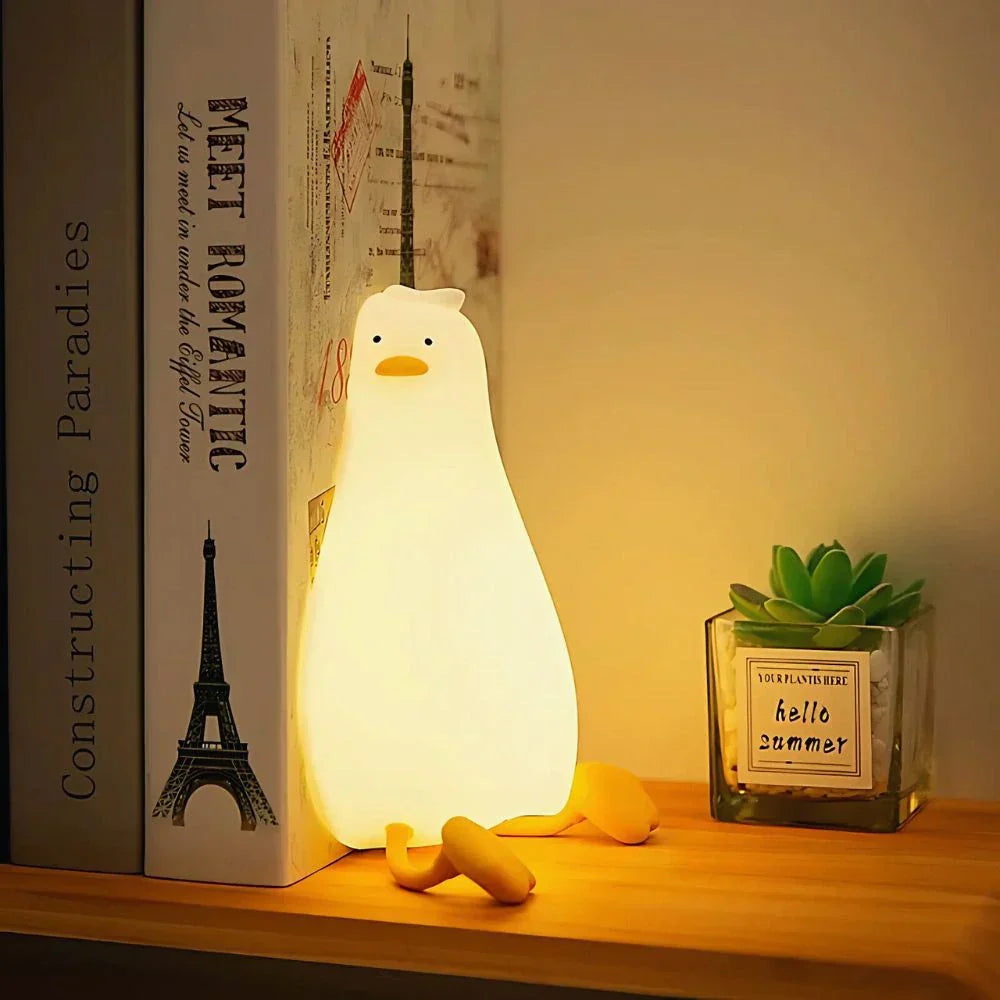 Kids Animal Night Light – Rechargeable Soft Silicone LED – Dimmable Timer Nursery