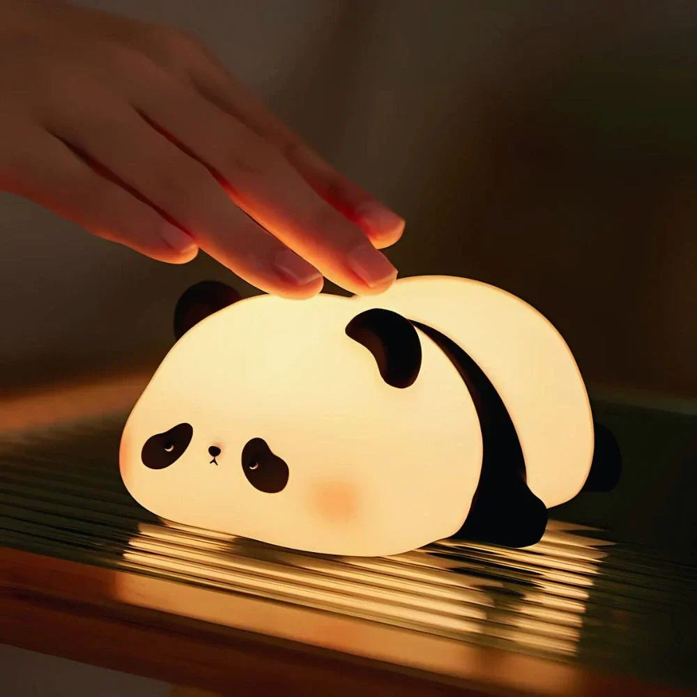 Kids Animal Night Light – Rechargeable Soft Silicone LED – Dimmable Timer Nursery