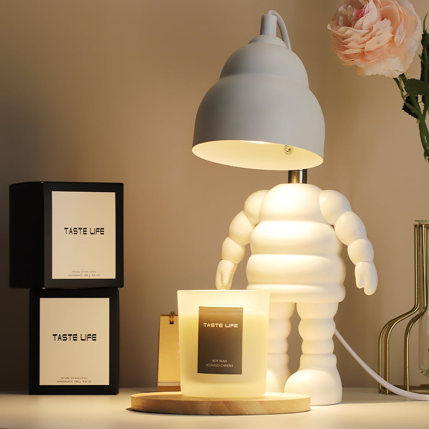 RoboGlow Candle Wax Warmer Lamp – Adjustable Heat, Flameless Candle Melter