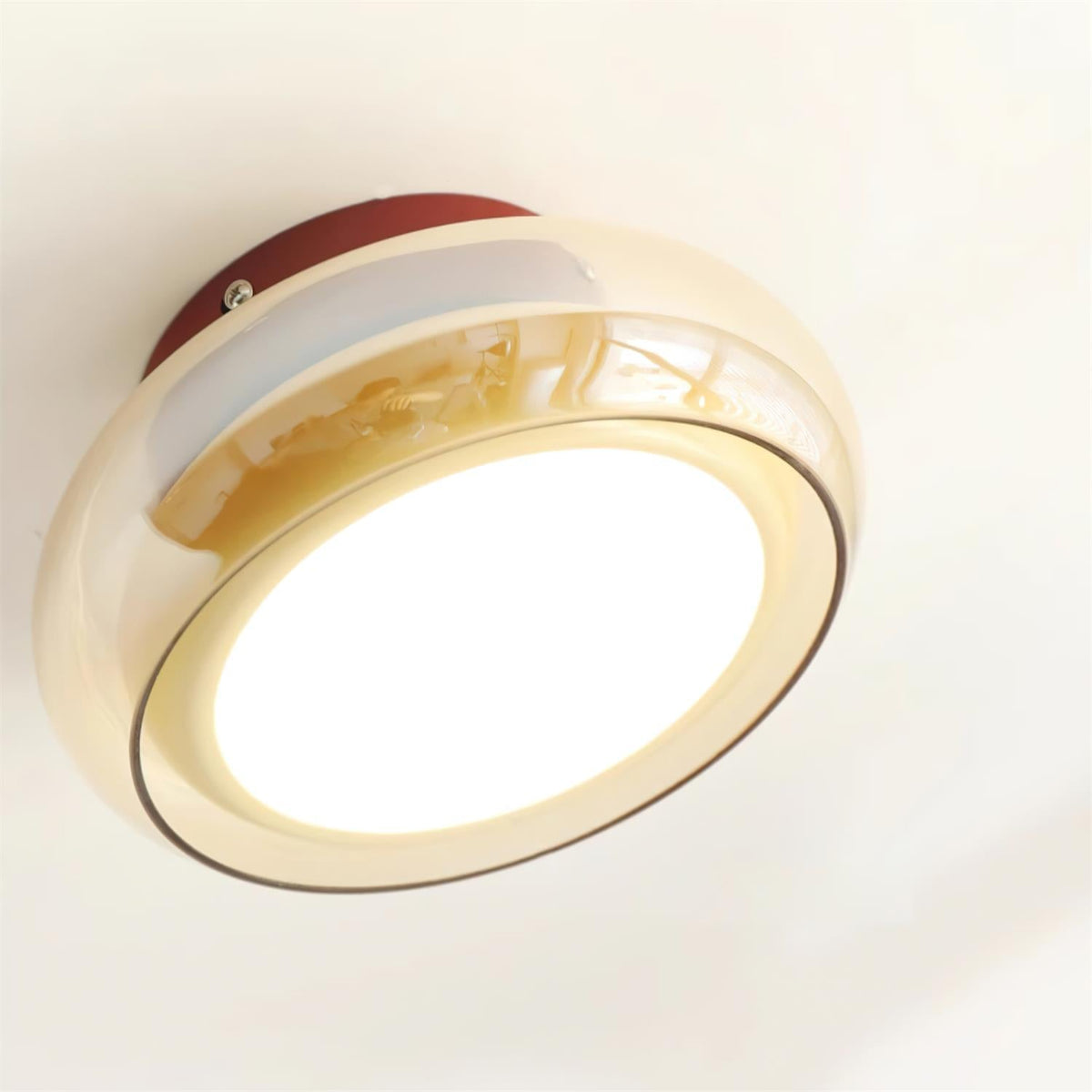 Glass dome LED ceiling fixture