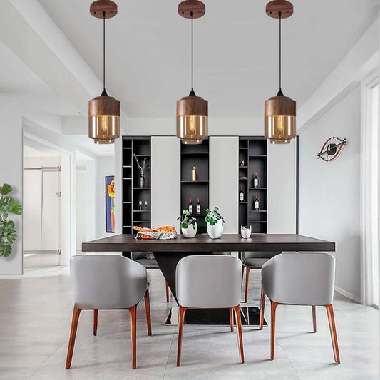 Elegant Contemporary Glass Kitchen Island Pendant Light