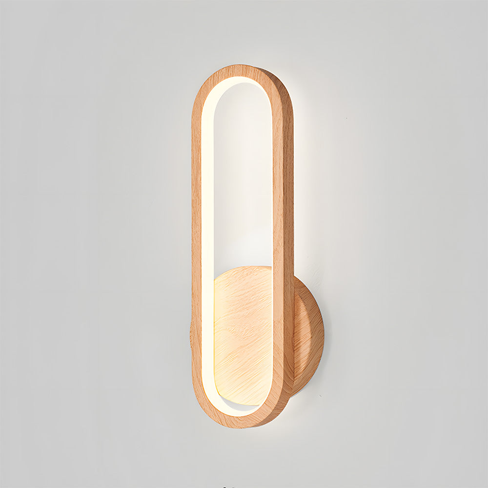 Rustic Vintage Wood Warm Ambient Wall Light