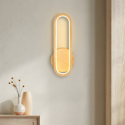 Rustic Vintage Wood Warm Ambient Wall Light