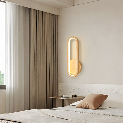 Rustic Vintage Wood Warm Ambient Wall Light