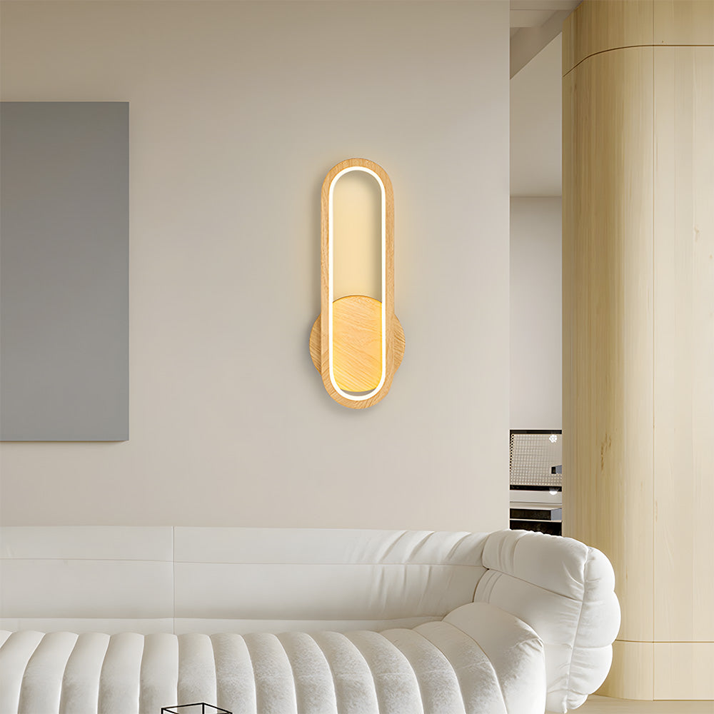 Rustic Vintage Wood Warm Ambient Wall Light