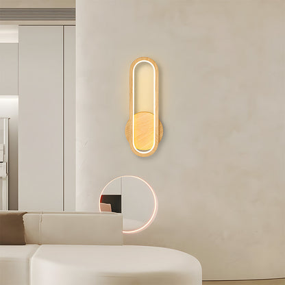 Rustic Vintage Wood Warm Ambient Wall Light