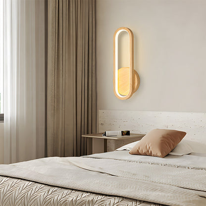 Rustic Vintage Wood Warm Ambient Wall Light