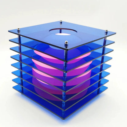 Portable RGB LED Cube Light for Bedroom & Living Room - Rechargeable - Wireless