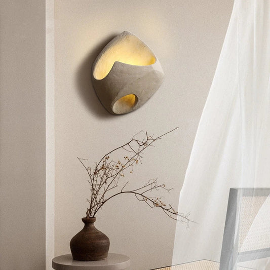 Contemporary Led Resin Sculptural Ambient Wall Sconce