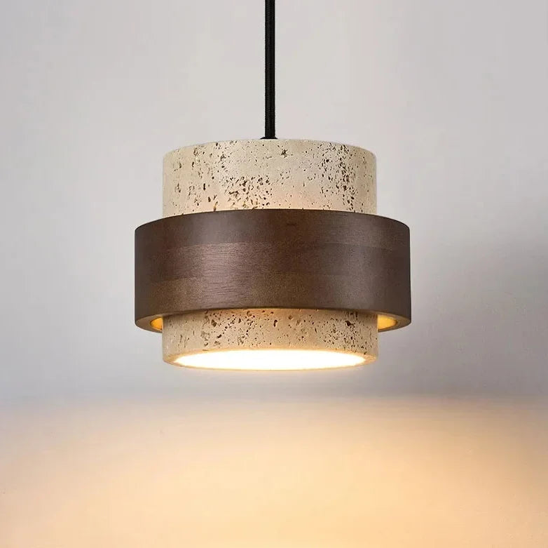 Wabi Sabi Style Stone Pendant Light