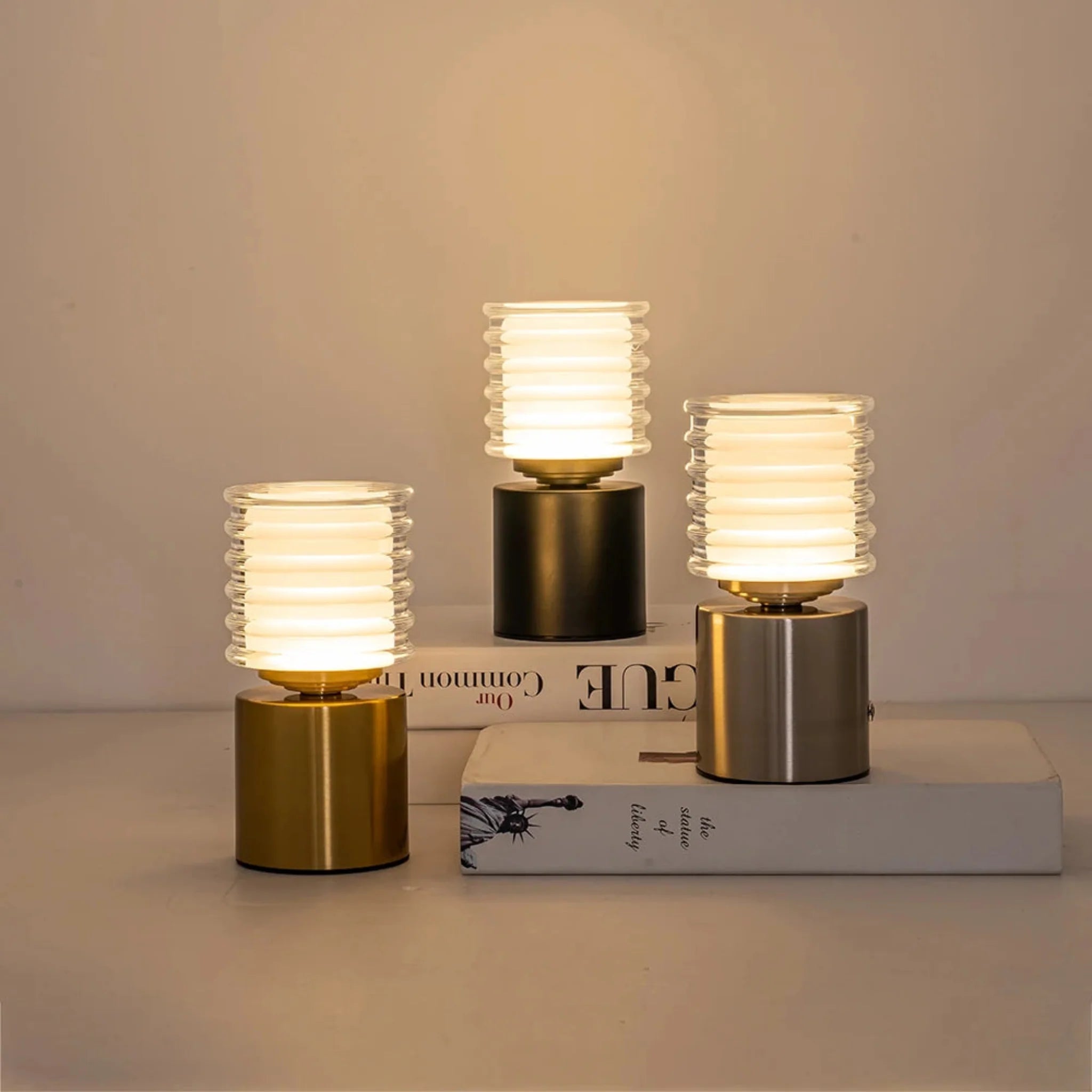 Cordless Metal Dome Table Lamp