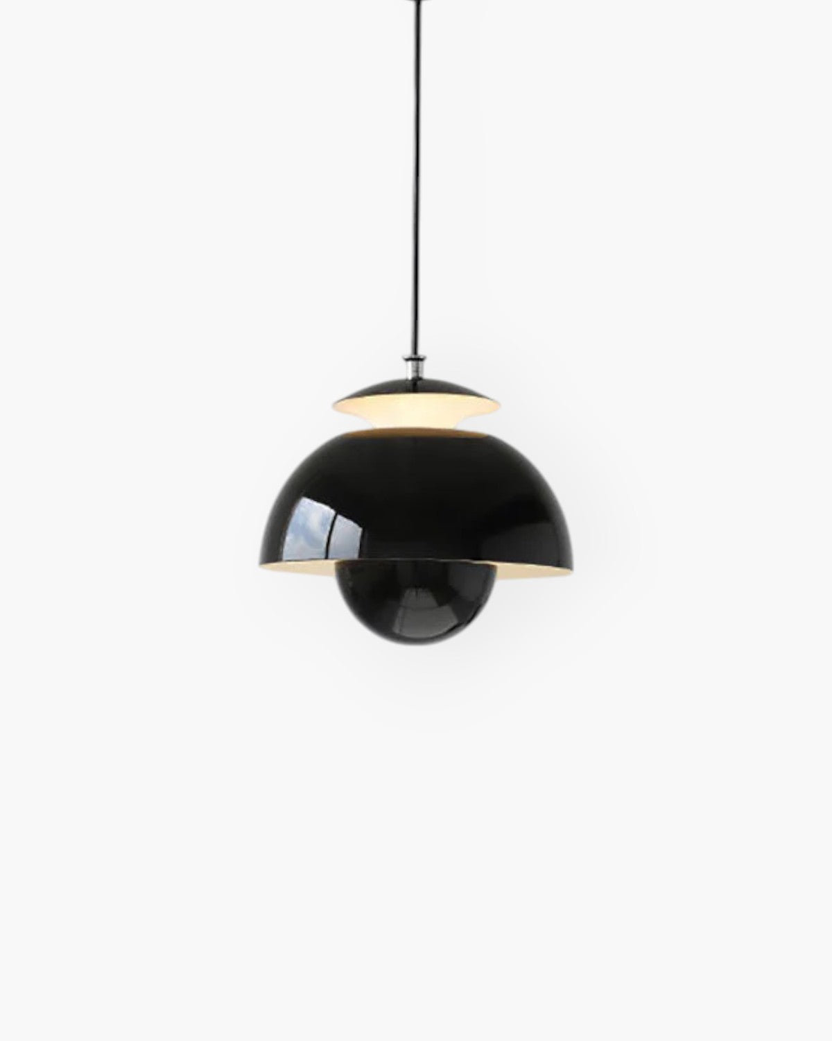 Minimalist White Steel And Aluminum Kitchen Island Pendant Light