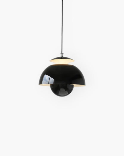 Minimalist White Steel And Aluminum Kitchen Island Pendant Light