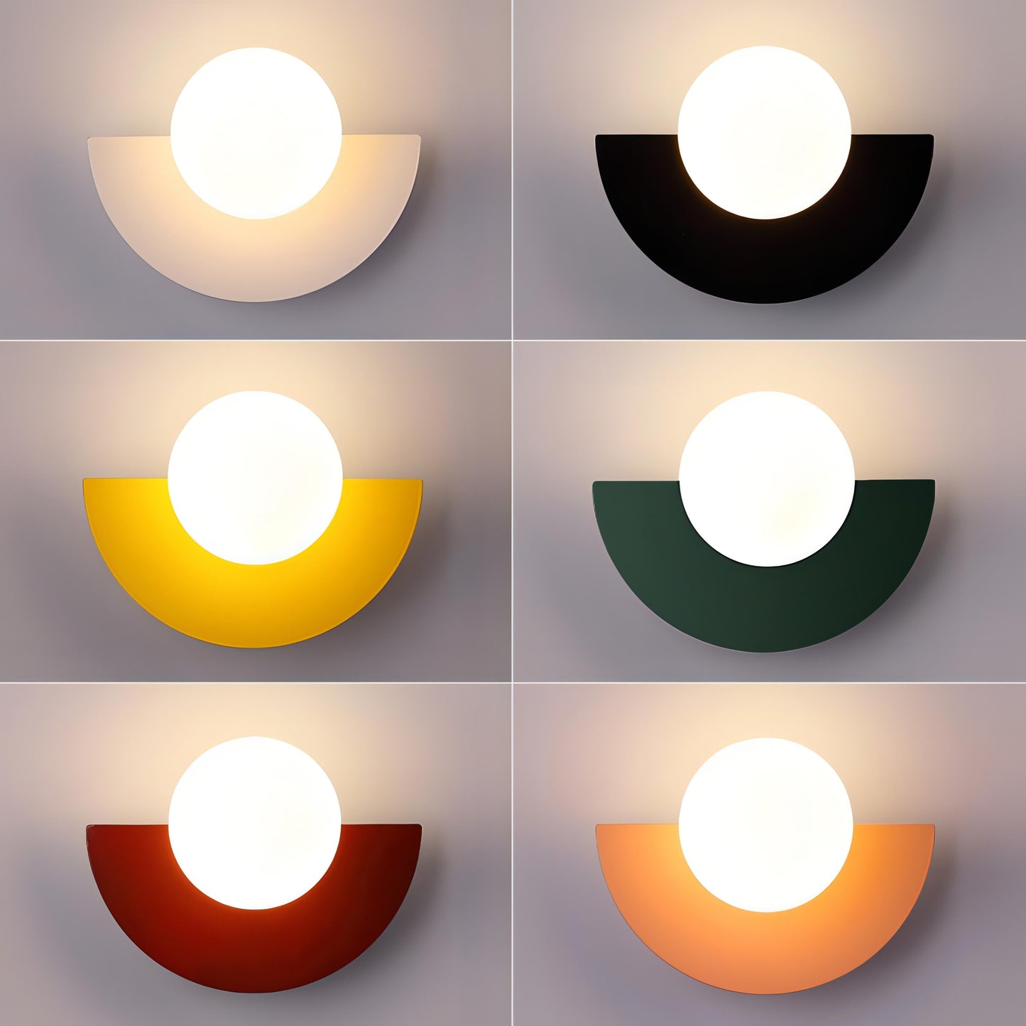 Nordic Semicircle Minimalist Wall Light