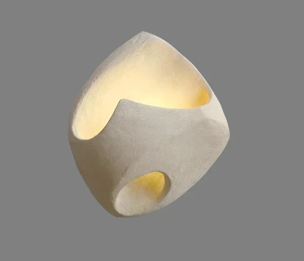 Contemporary Led Resin Sculptural Ambient Wall Sconce