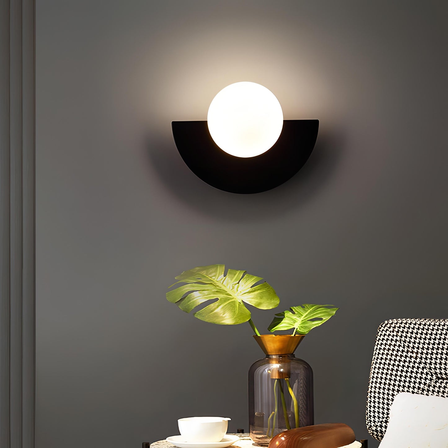 Nordic Semicircle Minimalist Wall Light