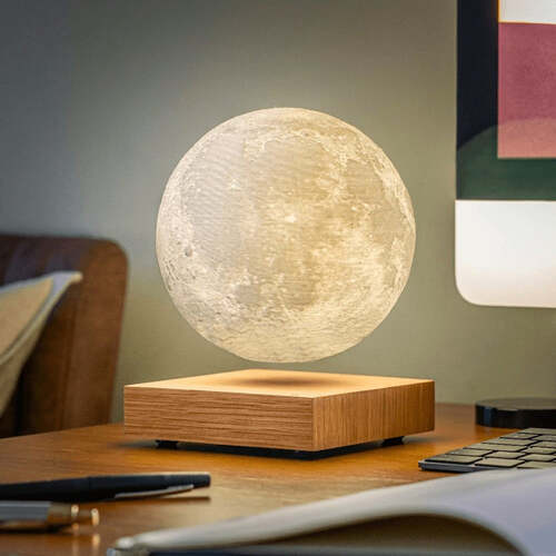Levitating Moon Bedside Table Lamp - Magnetic Floating LED Night Light