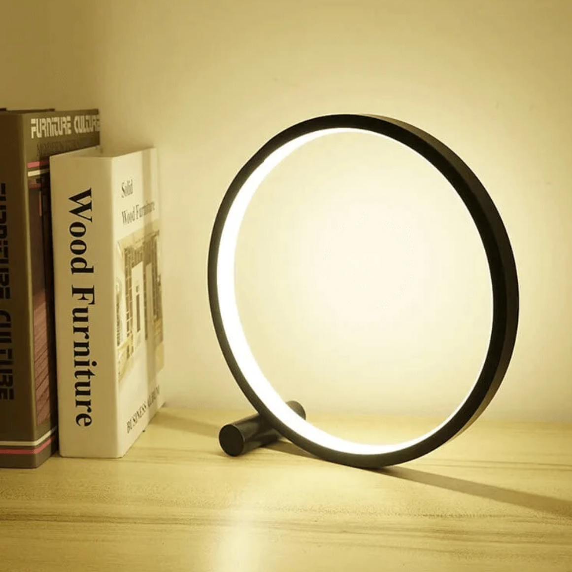 Touch Dimmable Bedside Table Lamp for Bedroom - Nightstand Reading Light - Black