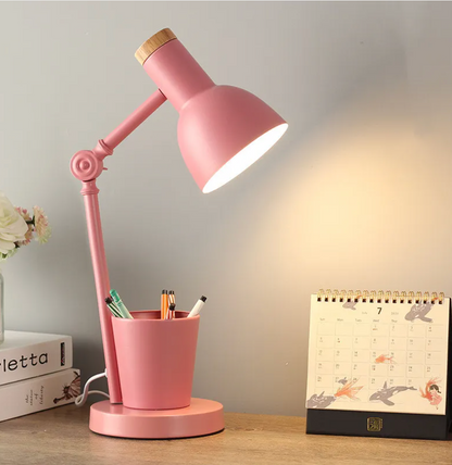 Modern Adjustable Bedside Table Lamp for Kids Bedroom - Desk Reading Light