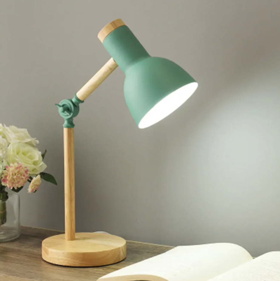 Kids Desk Lamp For Bedroom - Reading Light - Wood