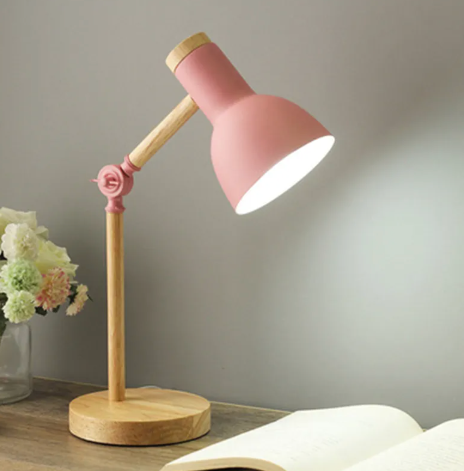 Kids Desk Lamp For Bedroom - Reading Light - Wood