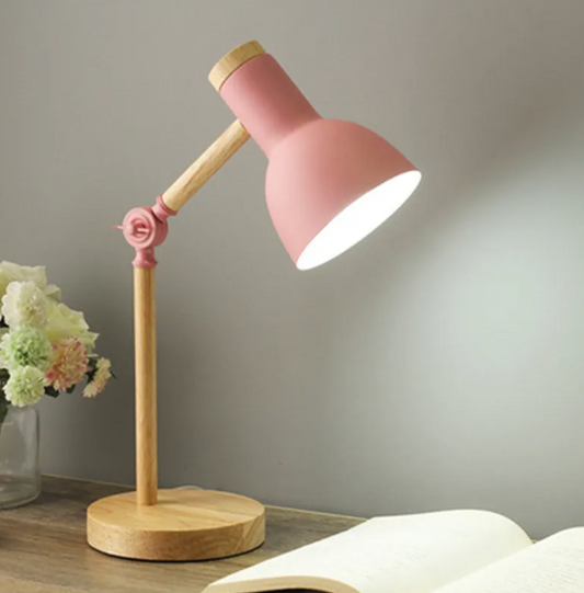Kids Desk Lamp For Bedroom - Reading Light - Wood