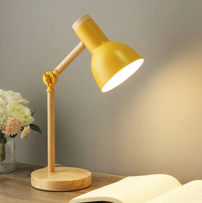 Kids Desk Lamp For Bedroom - Reading Light - Wood