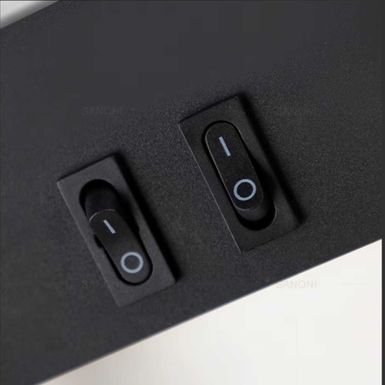 Black Gold Metal LED Wall Light – Dual Switch Reading Light – Bedside Bedroom