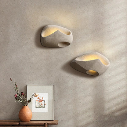 Contemporary Led Resin Sculptural Ambient Wall Sconce