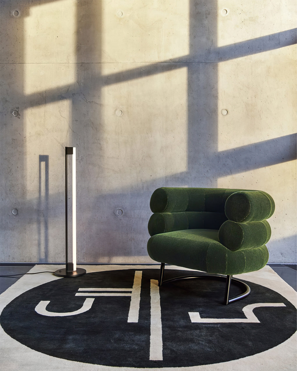 Modern Slim Chrome Metal LED Floor Lamp – Foot Switch – Living Room & Office