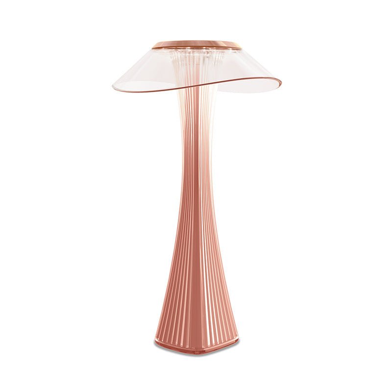 Amber Glass Table Lamp For Bedroom & Living Room