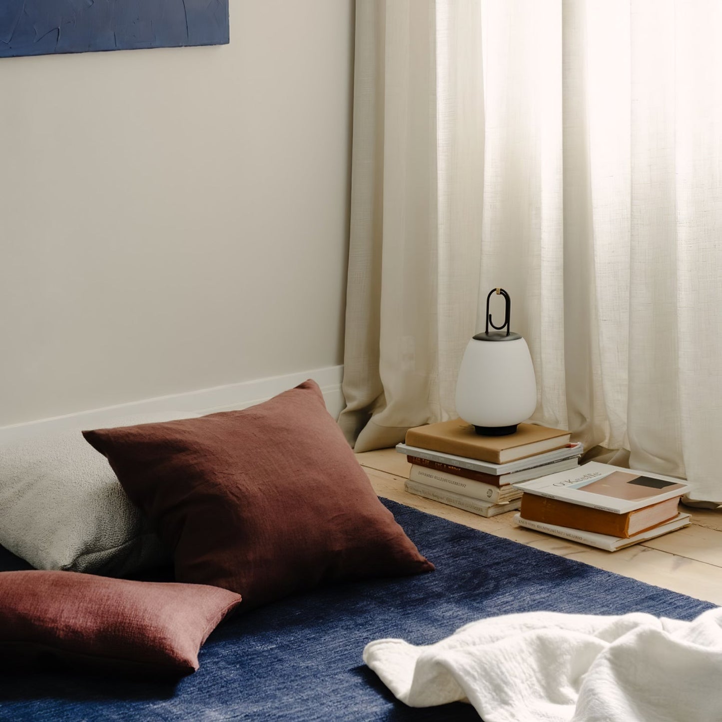 Portable LED Lantern Table Lamp – Cordless Rechargeable with Handle